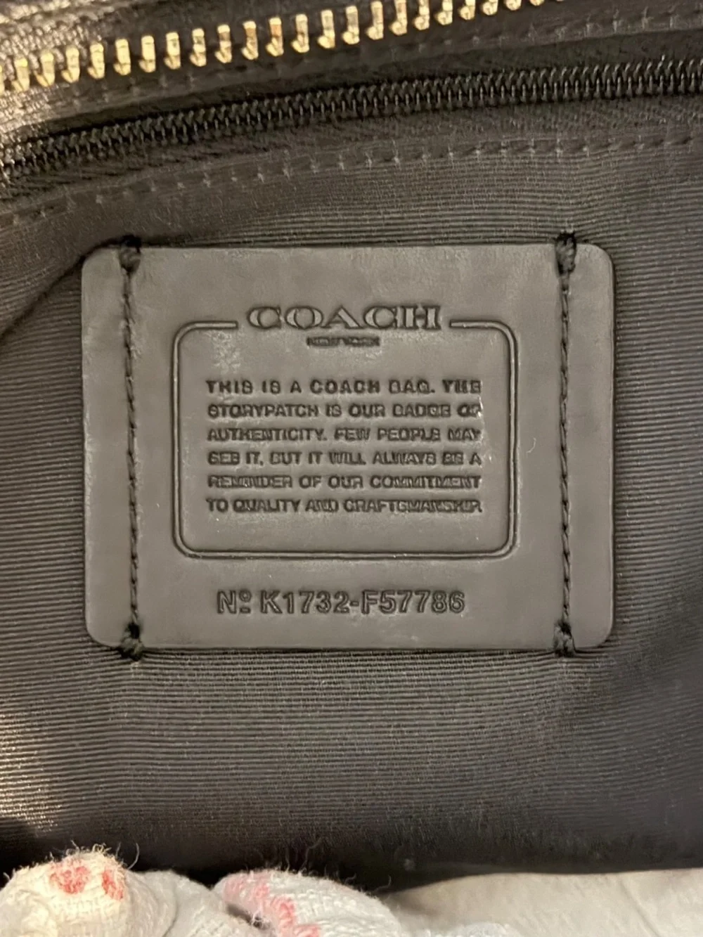 Coach Leather Diaper / Baby Bag